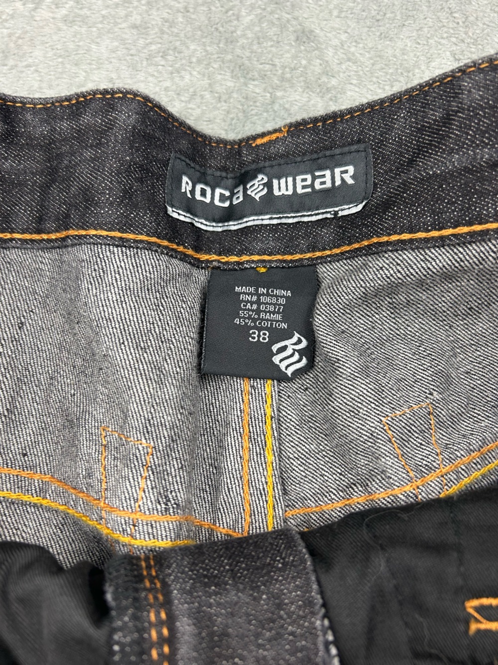 Y2K Embroidered RocWear Jorts - Picture 4 of 6